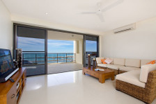 Arkaba Centre Apartment full width doors opening onto outdoor entertaining area