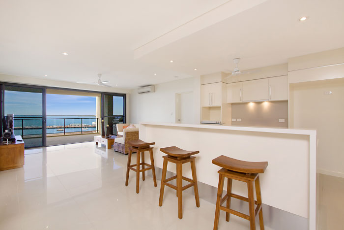 Arkaba Centre Apartment open plan living with plenty of natural light
