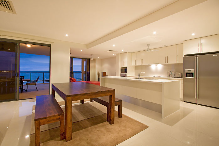 Arkaba Top Floor Penthouse Apartment views from the open plan living areas